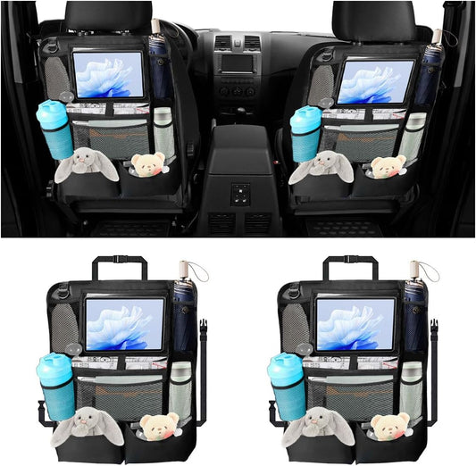 2PCS Car Backseat Organizer, Automotive Kick Mats Back Seat Protector for Kids, Vehicle Storage Organizer V1258-DP02-A-2361