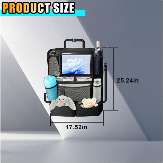 2PCS Car Backseat Organizer, Automotive Kick Mats Back Seat Protector for Kids, Vehicle Storage Organizer V1258-DP02-A-2361