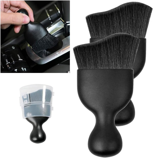 Car Interior Detailing Brush - Curved Soft Bristle Cleaning Brush, Dust Collectors Car Interior Cleaning Tool V1258-DP02-A-2362