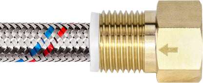 2Pcs Brass One-way Check Valve, 1/2" Female to 1/2" Male Thread of Backflow Preventer V1258-DP02-A-2370