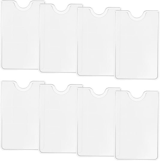 8 Pcs Plastic Credit Card Sleeves for Wallet, Clear Social Security Cards Protector, Waterproof Card Holders V1258-DP02-A-2382