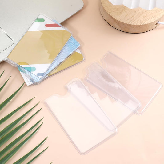 8 Pcs Plastic Credit Card Sleeves for Wallet, Clear Social Security Cards Protector, Waterproof Card Holders V1258-DP02-A-2382
