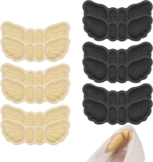 6 Pairs Heel Pads for Shoes, Soft Heel Grips Cushion Comfortable Heels Pads Cushion Protectors Inserts for V1258-DP02-A-2386