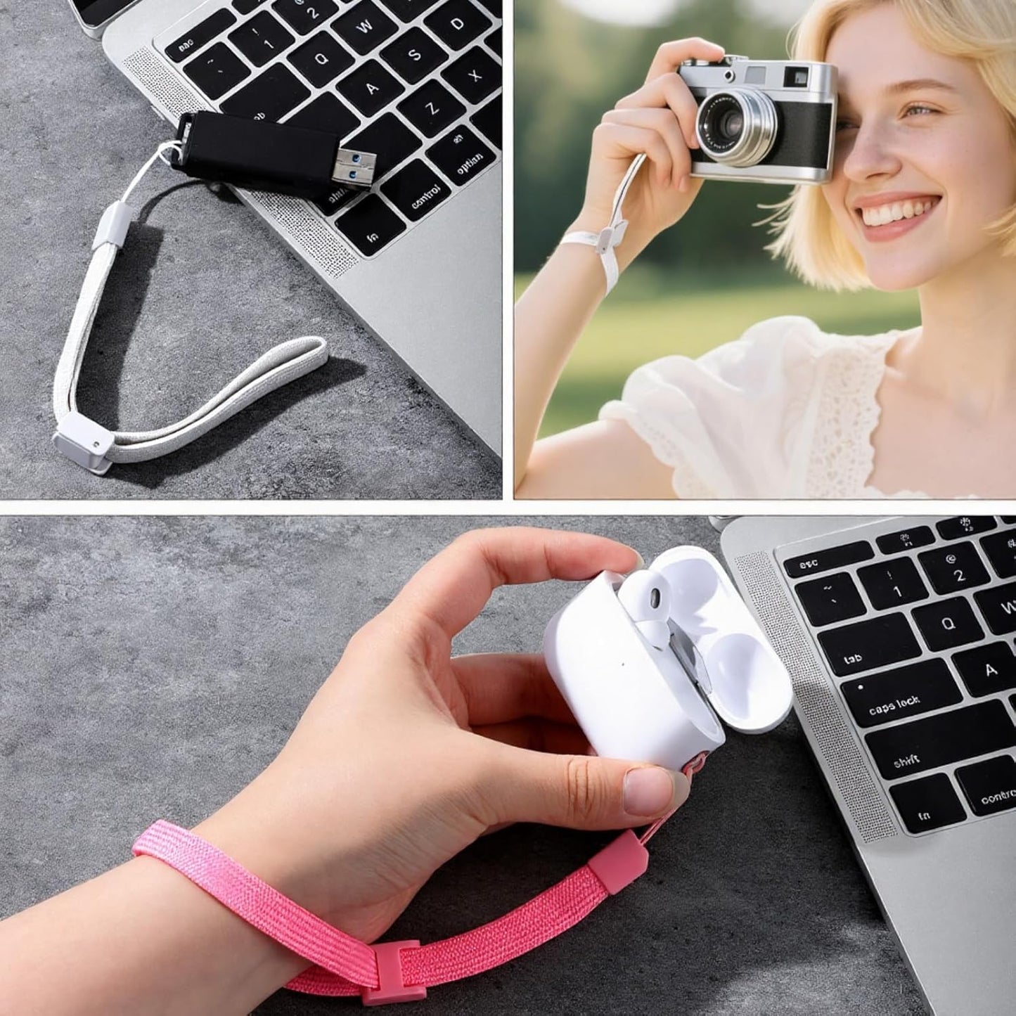 7 PCS Hand Wrist Strap, Adjustable Phone Lanyards for Wii Remote Multi Purpose Wristbands Phone Strap V1258-DP02-A-2393