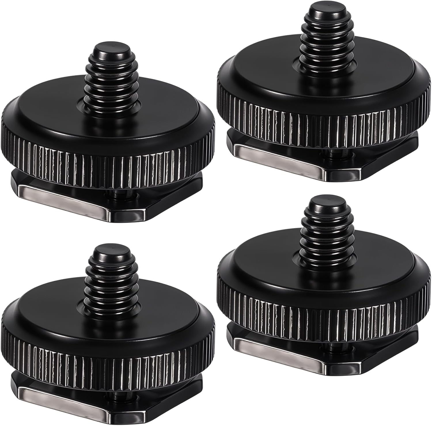 4 Pcs 1/4 Inch Camera Adapter Screws, Compatible with Versatile Flash Hot Shoe Mounts for DSLR Camera Rigs, V1258-DP02-A-2401