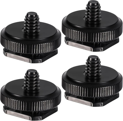 4 Pcs 1/4 Inch Camera Adapter Screws, Compatible with Versatile Flash Hot Shoe Mounts for DSLR Camera Rigs, V1258-DP02-A-2401