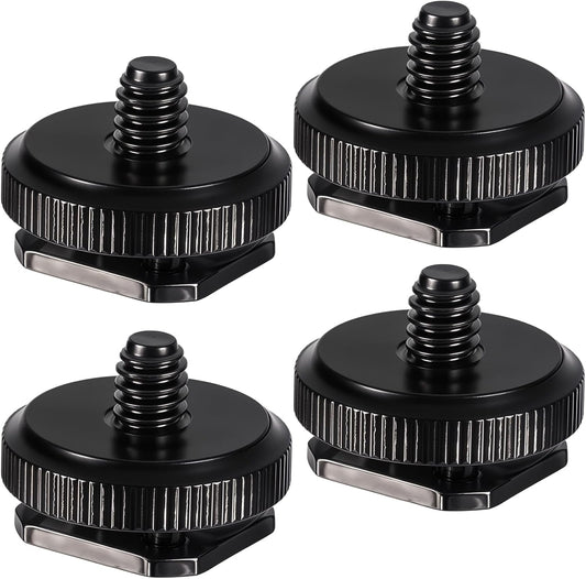 4 Pcs 1/4 Inch Camera Adapter Screws, Compatible with Versatile Flash Hot Shoe Mounts for DSLR Camera Rigs, V1258-DP02-A-2401