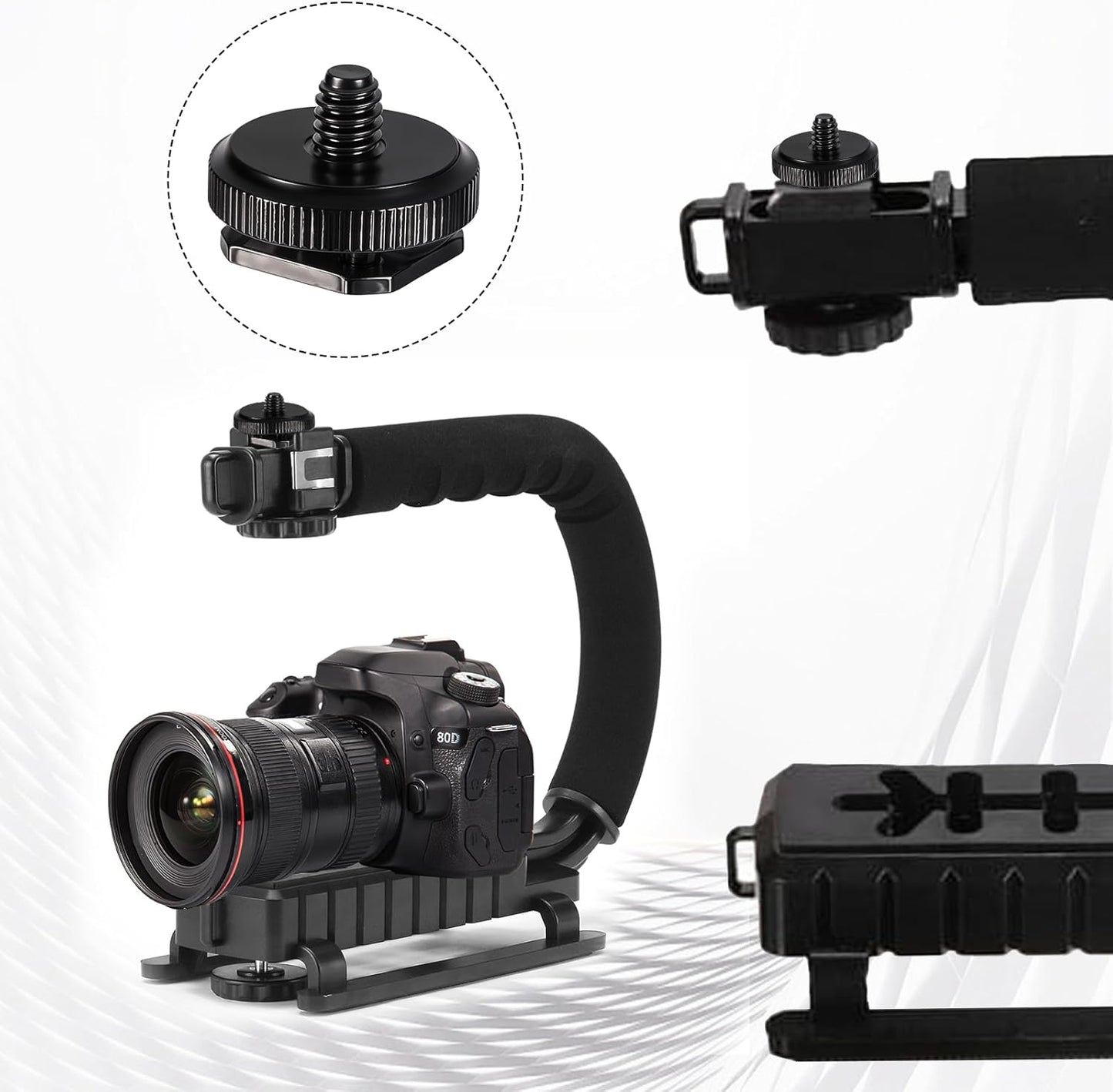4 Pcs 1/4 Inch Camera Adapter Screws, Compatible with Versatile Flash Hot Shoe Mounts for DSLR Camera Rigs, V1258-DP02-A-2401