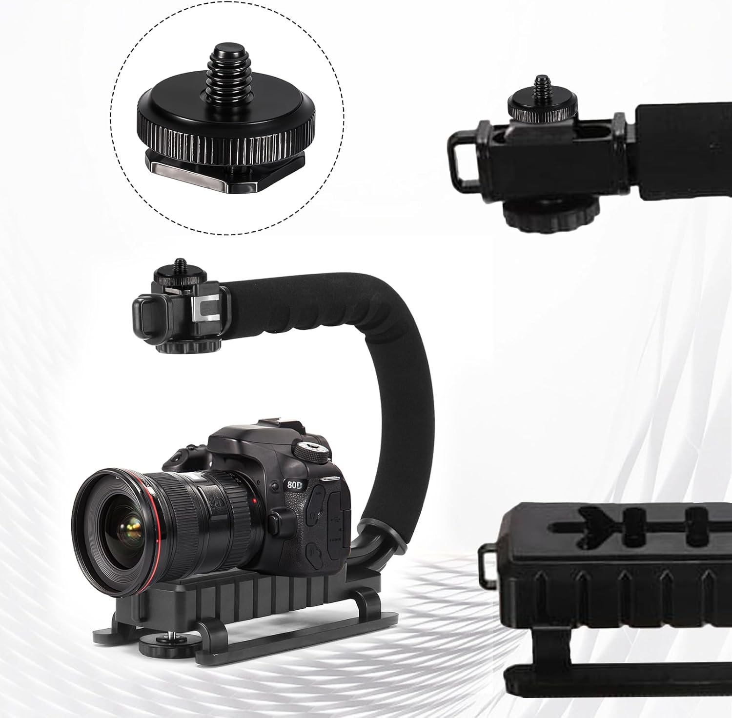 4 Pcs 1/4 Inch Camera Adapter Screws, Compatible with Versatile Flash Hot Shoe Mounts for DSLR Camera Rigs, V1258-DP02-A-2401