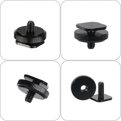 4 Pcs 1/4 Inch Camera Adapter Screws, Compatible with Versatile Flash Hot Shoe Mounts for DSLR Camera Rigs, V1258-DP02-A-2401