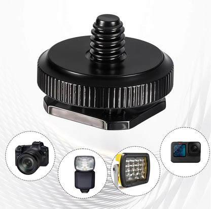 4 Pcs 1/4 Inch Camera Adapter Screws, Compatible with Versatile Flash Hot Shoe Mounts for DSLR Camera Rigs, V1258-DP02-A-2401