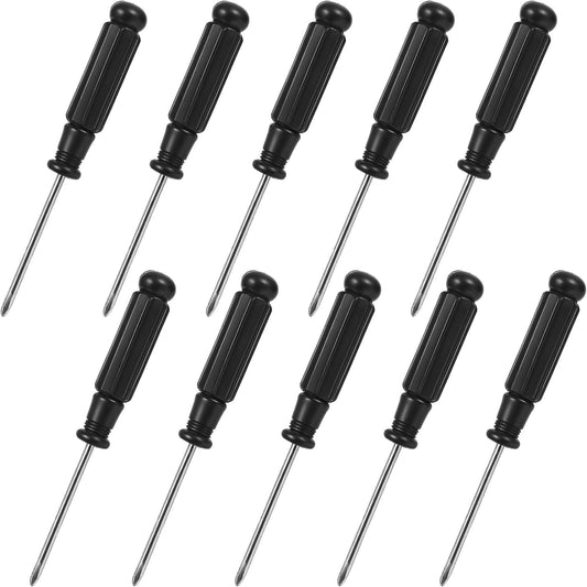 10 Pcs Mini Phillips Screwdriver, 2.5 mm Small Screwdriver Cross Head Tiny Screwdrivers with Black Non-Slip V1258-DP02-A-2408