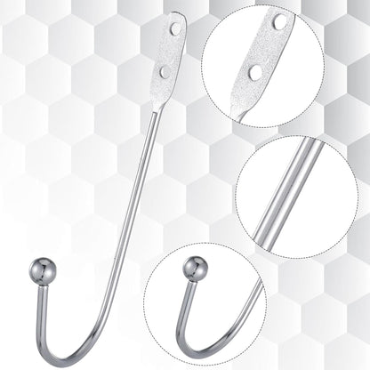 8 Pcs Metal Curtain Holdbacks, Curtain Tiebacks Wall Mounted Curtains Hooks Decorative Drapery Tie Backs V1258-DP02-A-2411