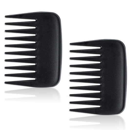 2 Pcs Wide Tooth Comb, Pocket Small Travel Mini Curly Hair Comb Wallet Shower Styling Comb Suitable for Women V1258-DP02-A-2412