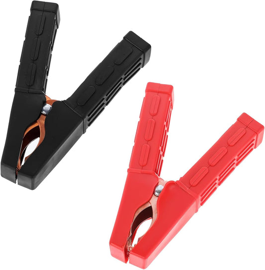 Jumper Cable Clamps, 2 Pcs Alligator Battery Clamps Clips Heavy Duty Batteries Charger Clamp 200 A Jumper V1258-DP02-A-2439