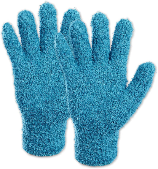 Microfiber Gloves for Plants Dusting Cleaning, Dusting Gloves for House Cleanings, Coral Fleece Cleaning V1258-DP02-A-2445