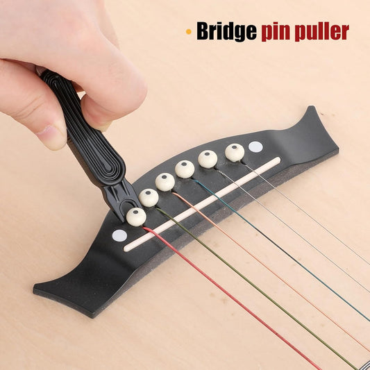 Guitar String Winder, Professional Guitar Tools Bridge Pin Puller and Cutter Musical Instrument String Winder V1258-DP02-A-2453