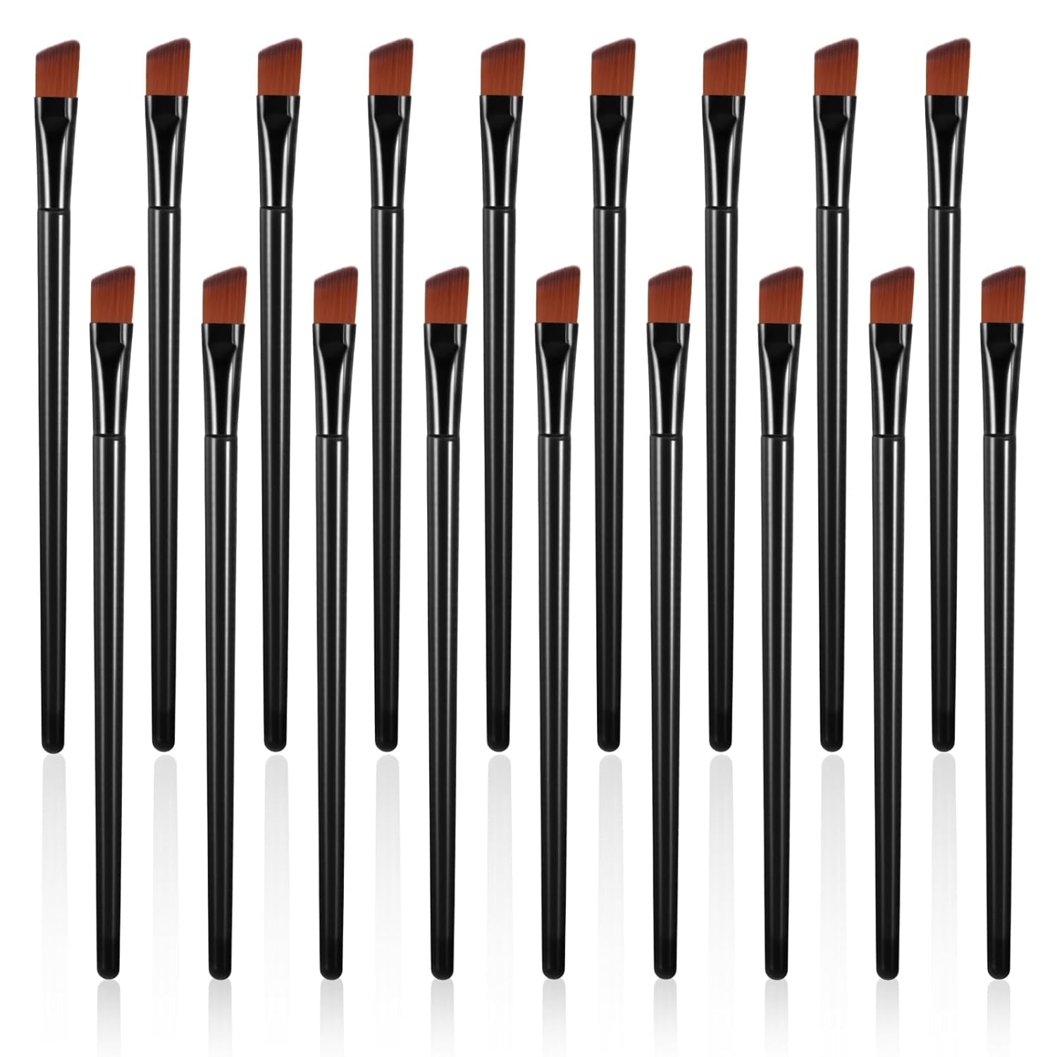 100 PCS Eyebrow Tint Brush, Eyeliner Brush Set Black Eyeliner Brushes Fine Angled Ultra Thin Angled Eyeliners V1258-DP02-A-2458