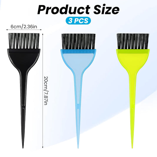 Hair Coloring Dye Brush, 3 Pcs Hair Color Brushes Professional Wide Color Applicator Brushes Reusable Tinting V1258-DP02-A-2460