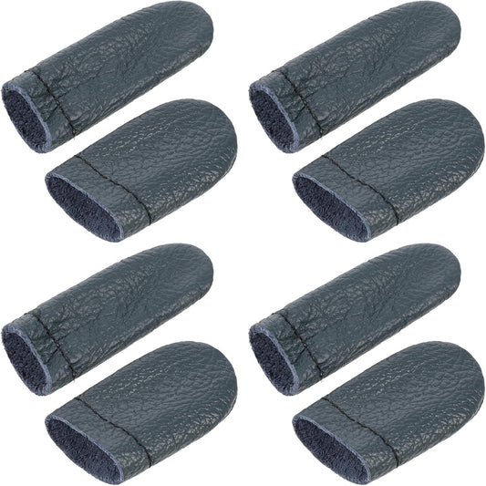 4 Pairs Crochet Finger Protectors, Leather Thimbles for Hand Sewing, Durable Needle Felting Knitting Thimble V1258-DP02-A-2464