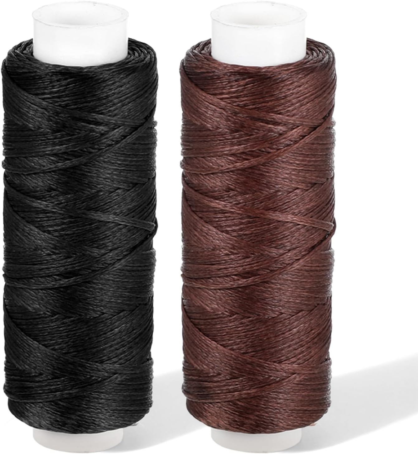 32.8 Yards Waxed Thread, 0.8 mm Leather Thread for Hand Sewing, 2 Colors Heavy Duty Upholstery Threads Thick V1258-DP02-A-2468