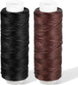 32.8 Yards Waxed Thread, 0.8 mm Leather Thread for Hand Sewing, 2 Colors Heavy Duty Upholstery Threads Thick V1258-DP02-A-2468