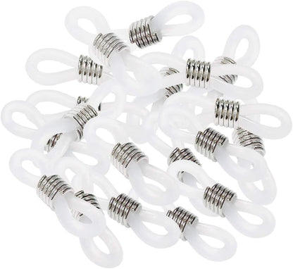 40 Pieces Eyeglass Chain Ends Adjustable Rubber Spectacle End Connectors for Eye Glasses Holder Necklace Chain V1258-DP02-A-265