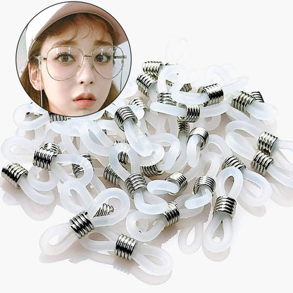 40 Pieces Eyeglass Chain Ends Adjustable Rubber Spectacle End Connectors for Eye Glasses Holder Necklace Chain V1258-DP02-A-265