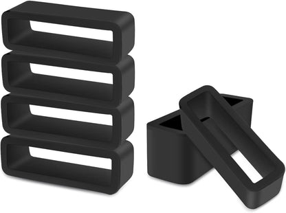 6 Pcs Watch Band Loop Holder Keeper for Resin Belt, Replacement Fastener Rings for Silicone Leather Rubber V1258-DP02-A-268