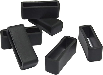 6 Pcs Watch Band Loop Holder Keeper for Resin Belt, Replacement Fastener Rings for Silicone Leather Rubber V1258-DP02-A-268