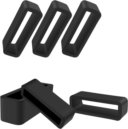 6 Pcs Watch Band Loop Holder Keeper for Resin Belt, Replacement Fastener Rings for Silicone Leather Rubber V1258-DP02-A-269
