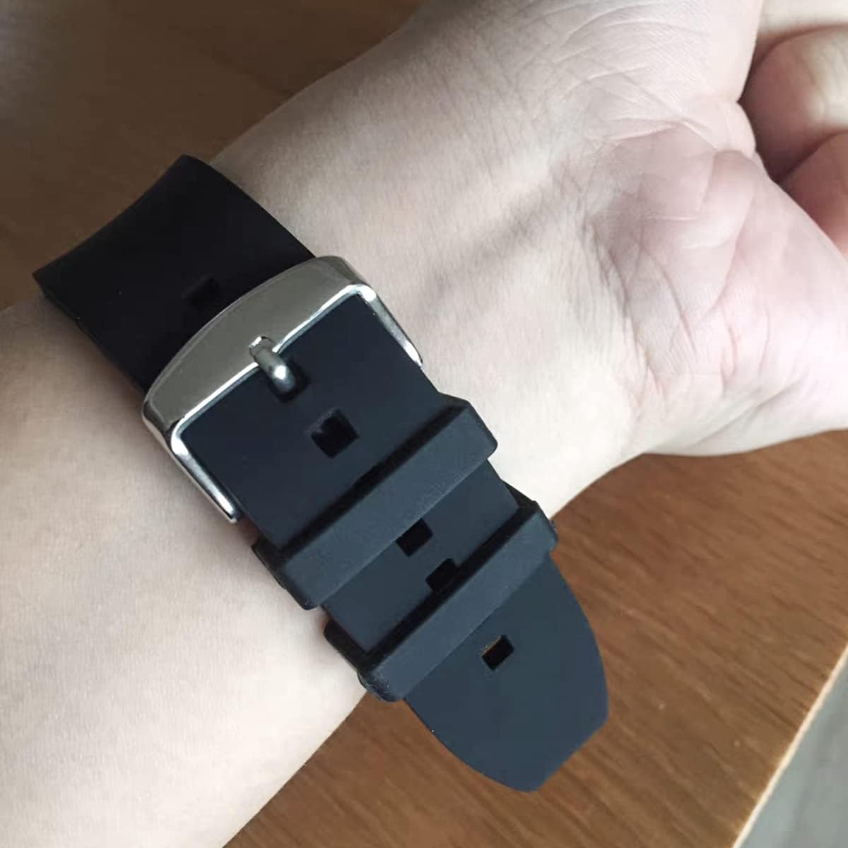 6 Pcs Watch Band Loop Holder Keeper for Resin Belt, Replacement Fastener Rings for Silicone Leather Rubber V1258-DP02-A-269