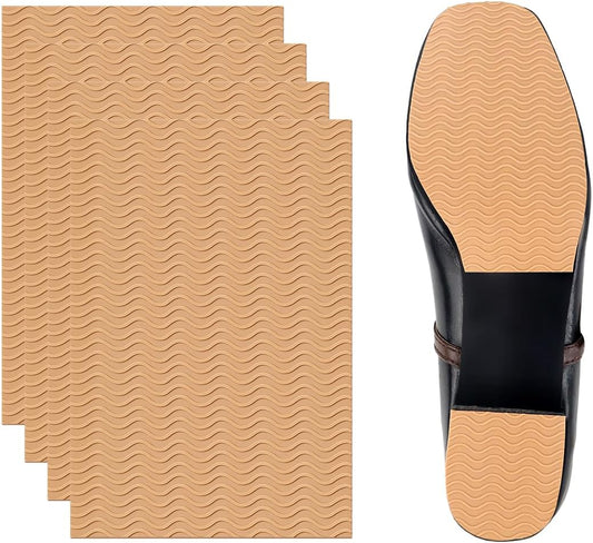 4 Pcs Non-Slip Shoe Sole Pads Shoe Bottom Grip Pads 5.9 x 3.9 Inch Self Adhesive Shoe Sole Protectors Shoe V1258-DP02-A-270
