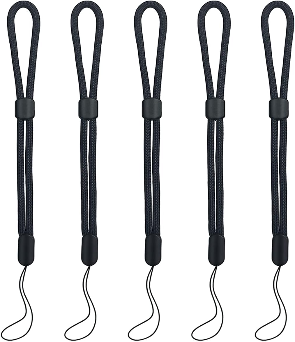 5PCS Wrist lanyard, 8.8 inch Hand Wrist Strap Lanyard, Adjustable Nylon Wristlet Straps for Cell Phone, V1258-DP02-A-274