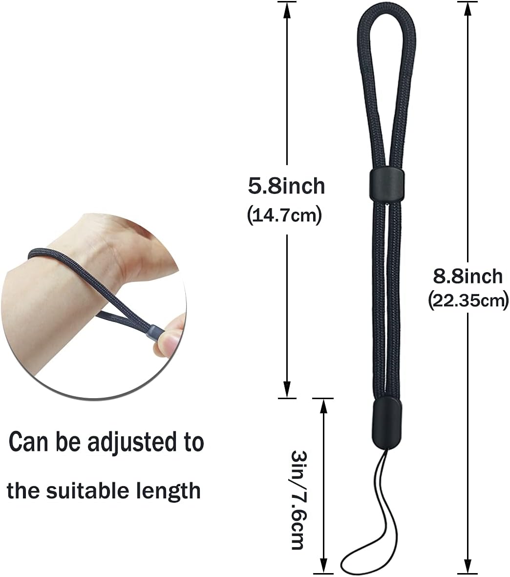 5PCS Wrist lanyard, 8.8 inch Hand Wrist Strap Lanyard, Adjustable Nylon Wristlet Straps for Cell Phone, V1258-DP02-A-274