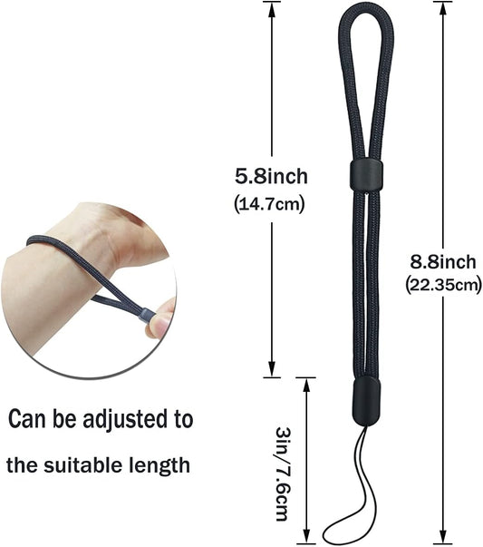 5PCS Wrist lanyard, 8.8 inch Hand Wrist Strap Lanyard, Adjustable Nylon Wristlet Straps for Cell Phone, V1258-DP02-A-274