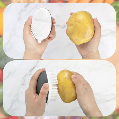Vegetable Brush Potato Scrubber Brush Non Slip Comfortable Fruit Cleaning Tools for Washing Fruit Mushrooms V1258-DP02-A-275