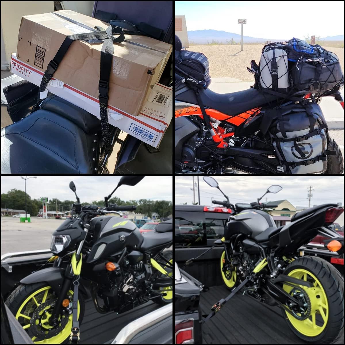 Black Soft Loop Tie Down Straps (6 Pack) 4500Lbs Breaking Strength and 1500Lbs Load Capacity, 12 * 1in Heavy V1258-DP02-A-278