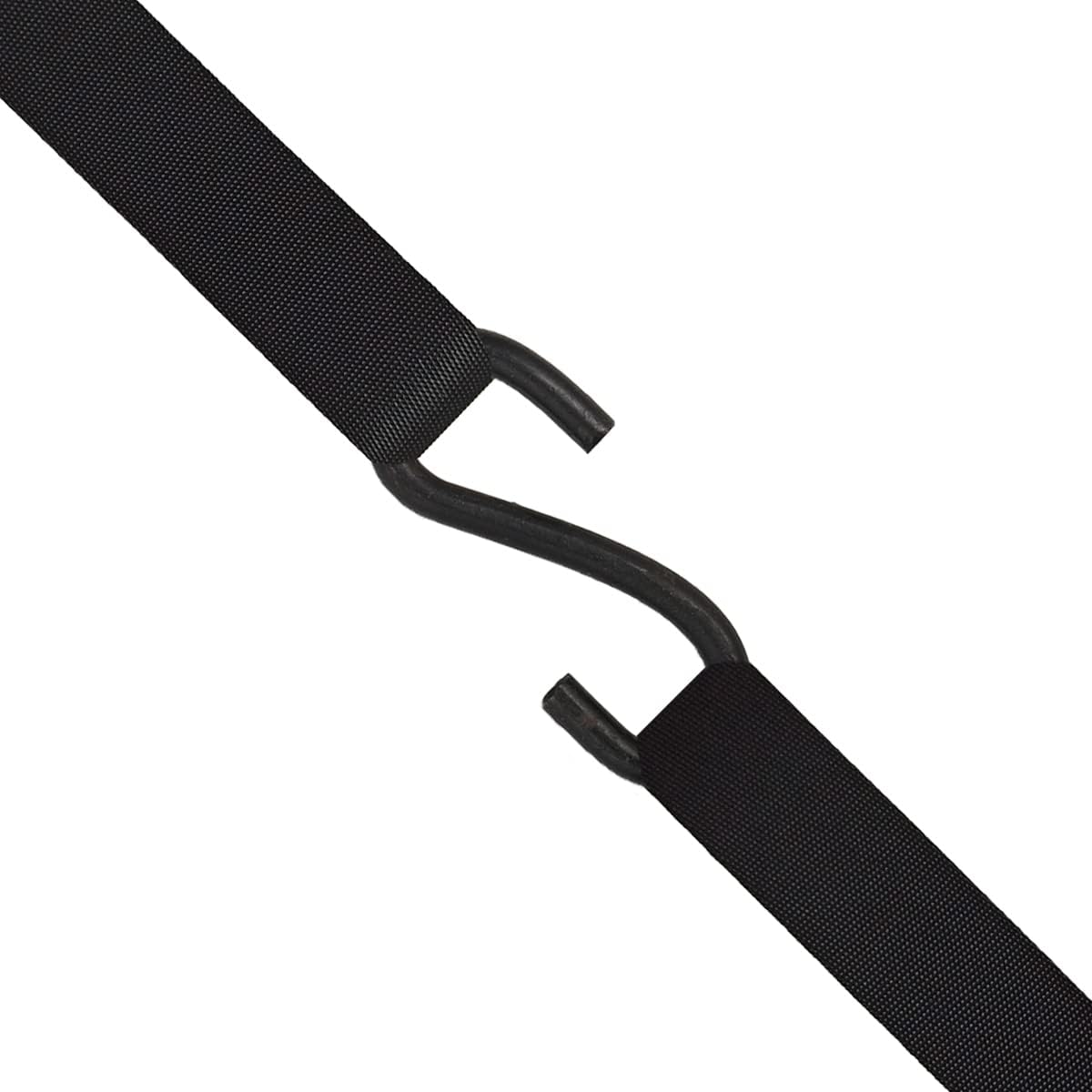 Black Soft Loop Tie Down Straps (6 Pack) 4500Lbs Breaking Strength and 1500Lbs Load Capacity, 12 * 1in Heavy V1258-DP02-A-278