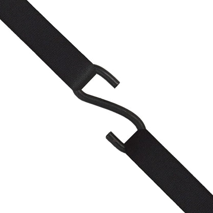 Black Soft Loop Tie Down Straps (6 Pack) 4500Lbs Breaking Strength and 1500Lbs Load Capacity, 12 * 1in Heavy V1258-DP02-A-278