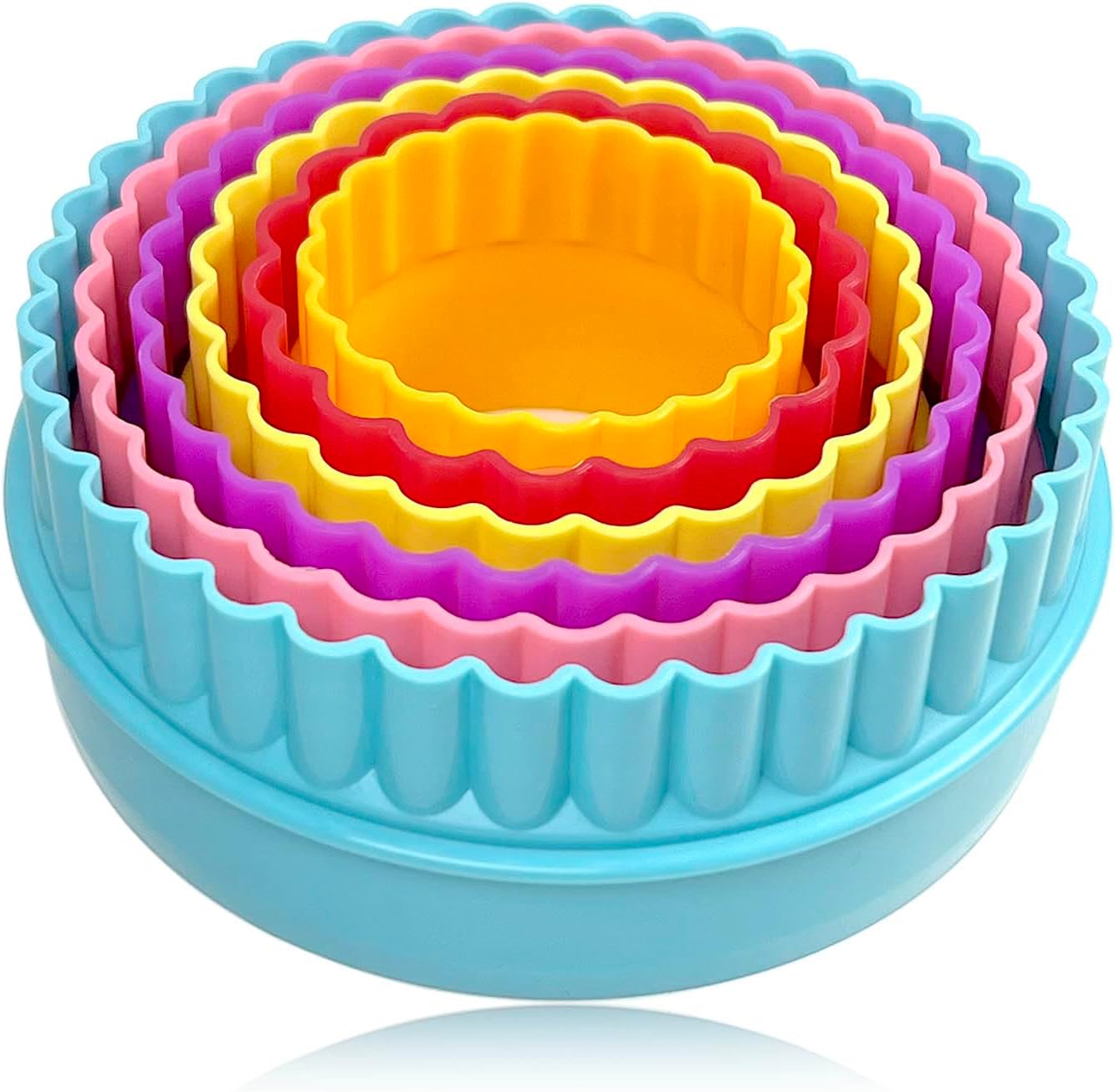 Cookie Biscuit Cutter Set, Two Side Cookie Cutters Plastic Set Multi-size Cake Fruit Vegetable Shapes Cutter V1258-DP02-A-279