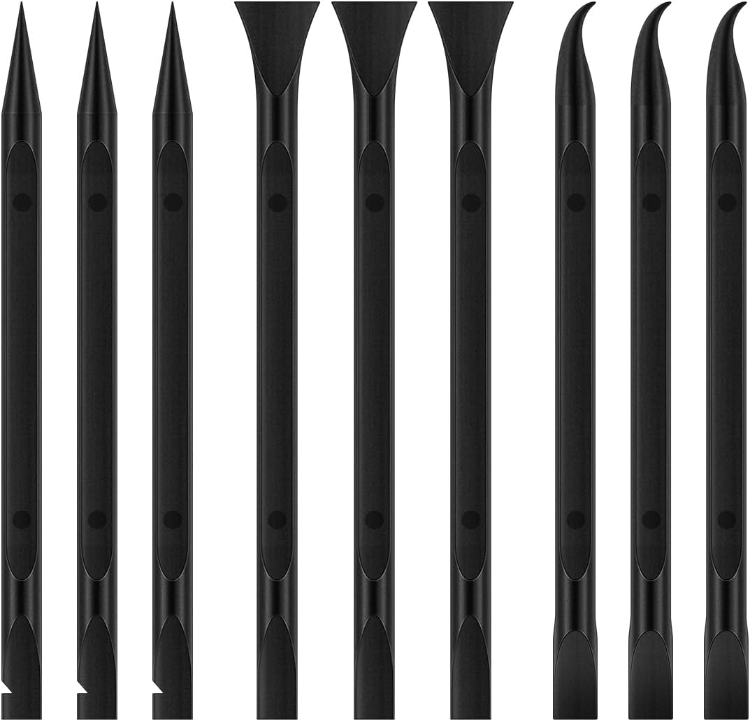 9 Pieces Plastic Scraper Tool for Tight Spaces, Non-Scratch Kitchen Scraper Cleaning Pen, Perfect for Remove V1258-DP02-A-280