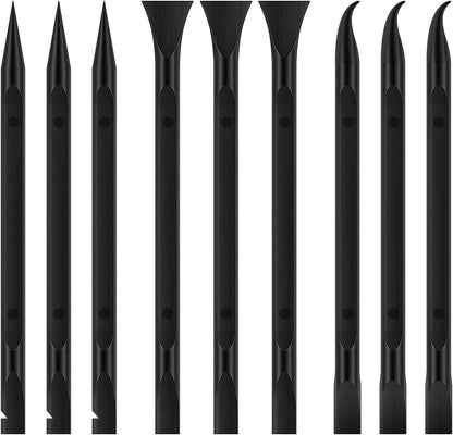 9 Pieces Plastic Scraper Tool for Tight Spaces, Non-Scratch Kitchen Scraper Cleaning Pen, Perfect for Remove V1258-DP02-A-280
