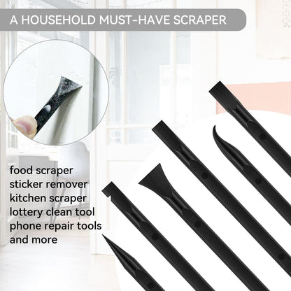 9 Pieces Plastic Scraper Tool for Tight Spaces, Non-Scratch Kitchen Scraper Cleaning Pen, Perfect for Remove V1258-DP02-A-280