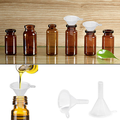 30 Pcs Small Mini Clear Plastic Funnels for Lab Bottles, Essential Oils, Perfumes, Spices, Sand Art, Powder V1258-DP02-A-281