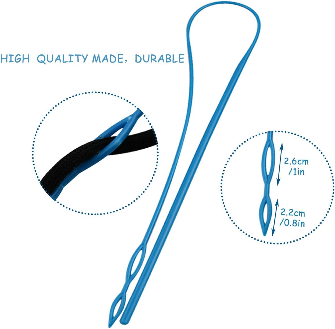 1Pcs 23In Flexible Plastic Drawstring Threader Tool, Easy Threader Drawstring Replacement Tool for Jackets V1258-DP02-A-284