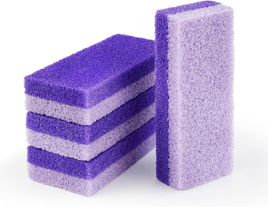4 Pcs Foot Pumice Stone and Scrubber for Feet and Heels Callus and Dead Skins (Purple) V1258-DP02-A-289