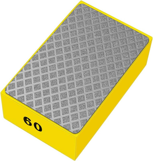 1 Pcs Diamond Hand Pad Sanding Block Sharp Glass Grinding Polishing Pad Sanding Block Foam Backing Hand-Held V1258-DP02-A-291
