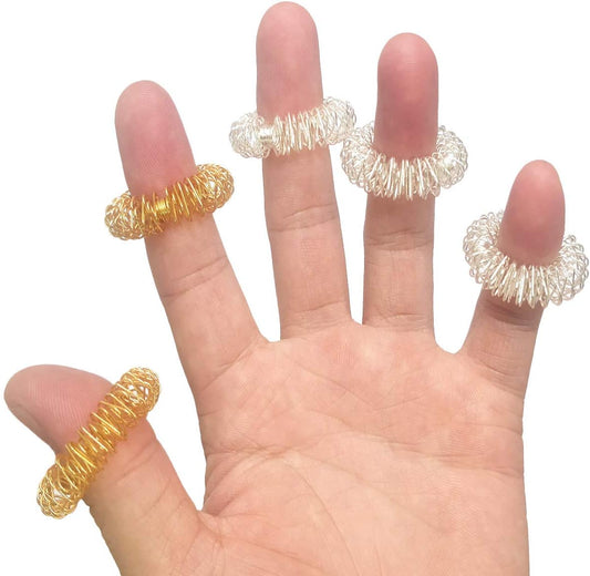 12 Packs Spiky Sensory Finger Rings ,Fidget Rings Teens & Adults Silent Stress Reducer & Massager for Fidget V1258-DP02-A-297