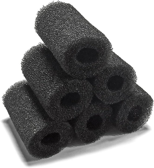 6pcs Pre-Filter Sponge, Pre Filter Foam Sponge Roll for Aquarium Fish Tank (6 x 3.5cm /2.4x1.4 inch) V1258-DP02-A-301